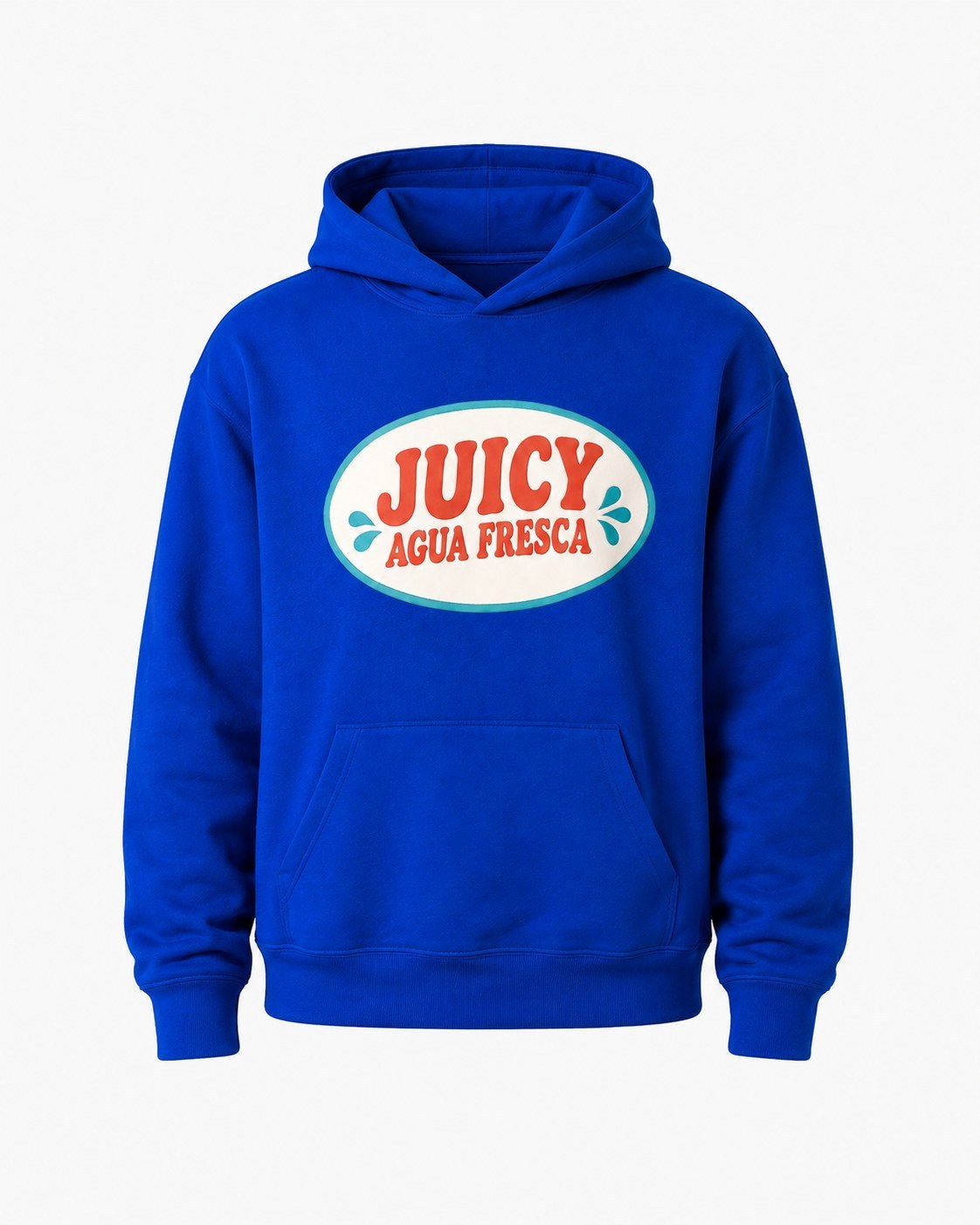 The Juicy Hoodie, Royal Blue, front