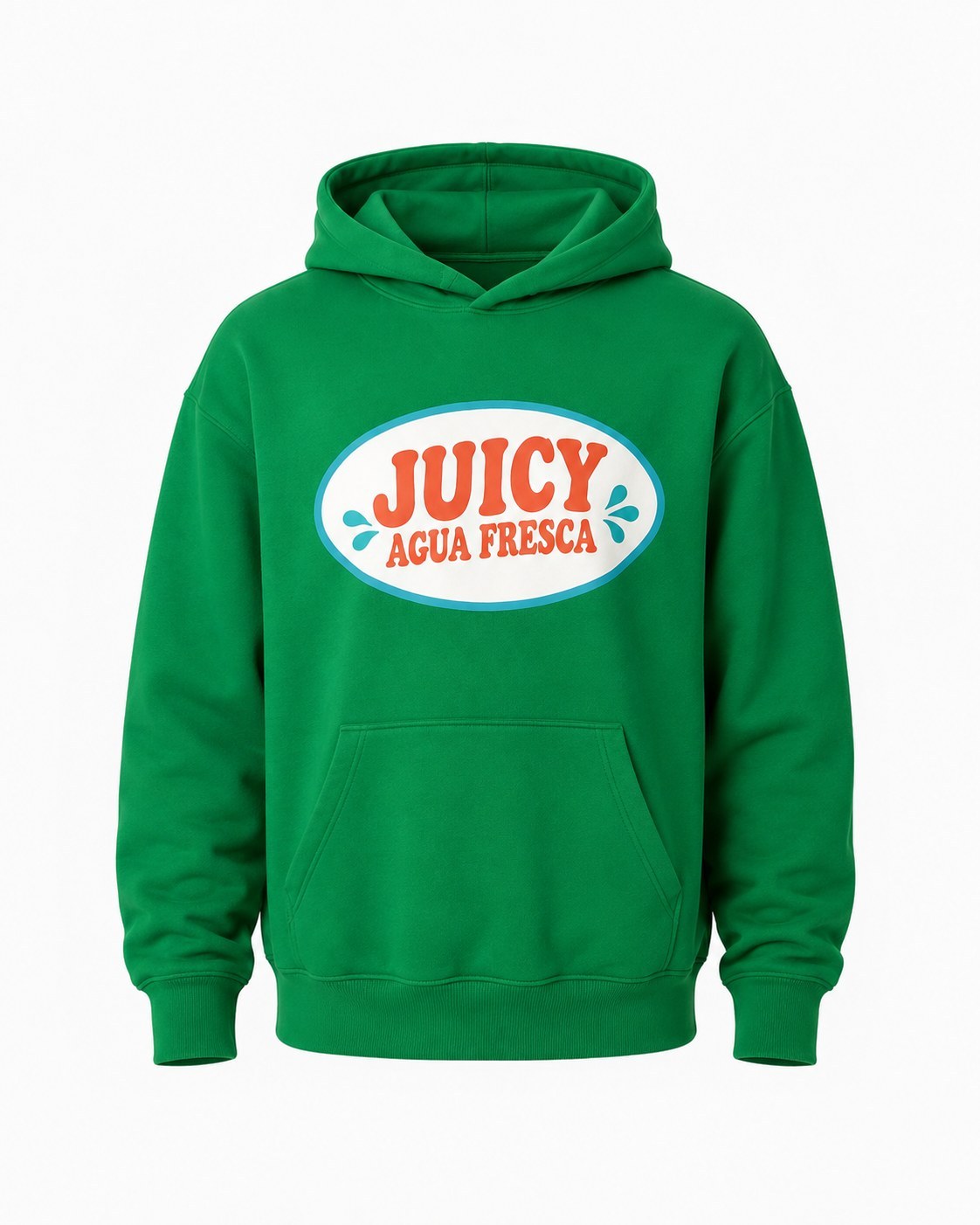 The Juicy Hoodie, Kelly Green, front
